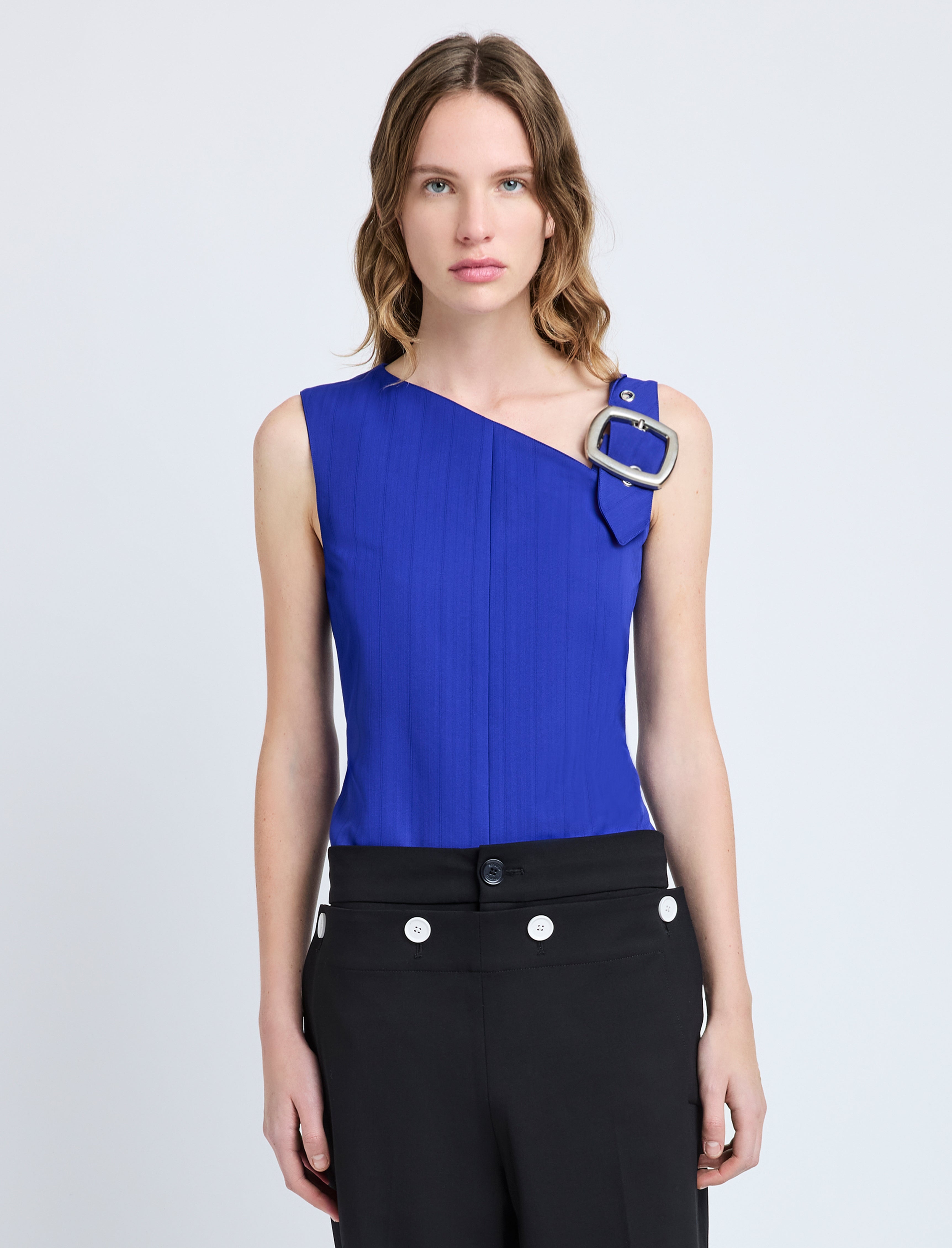 Marin Top in Technical Nylon Jacquard - 2