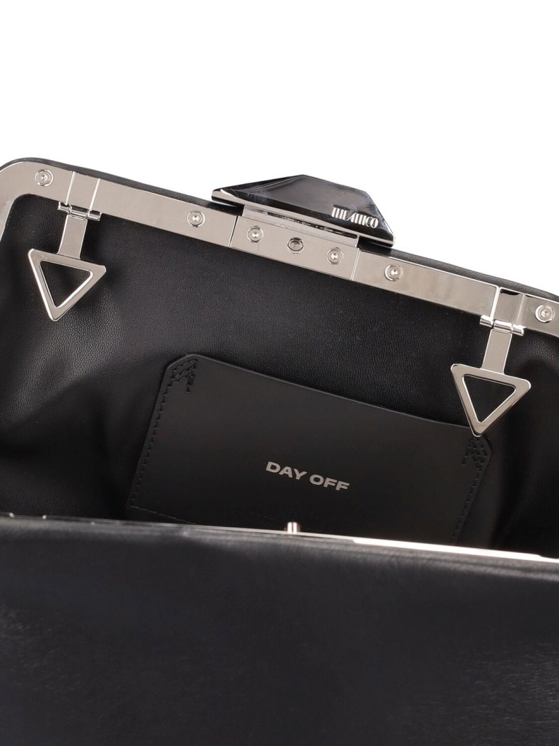 クラッチバッグ THE ATTICO DAY OFF SMALL LEATHER CLUTCH THE ATTICO Day Off leather clutch | luisaviaroma | REVERSIBLE