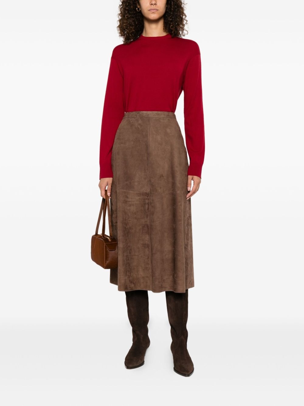 round-neck wool jumper - 2
