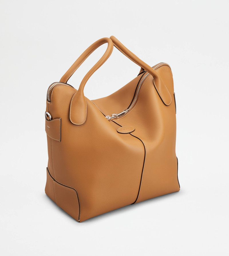 TOD'S DI BAG SWING IN LEATHER MEDIUM - BROWN 4