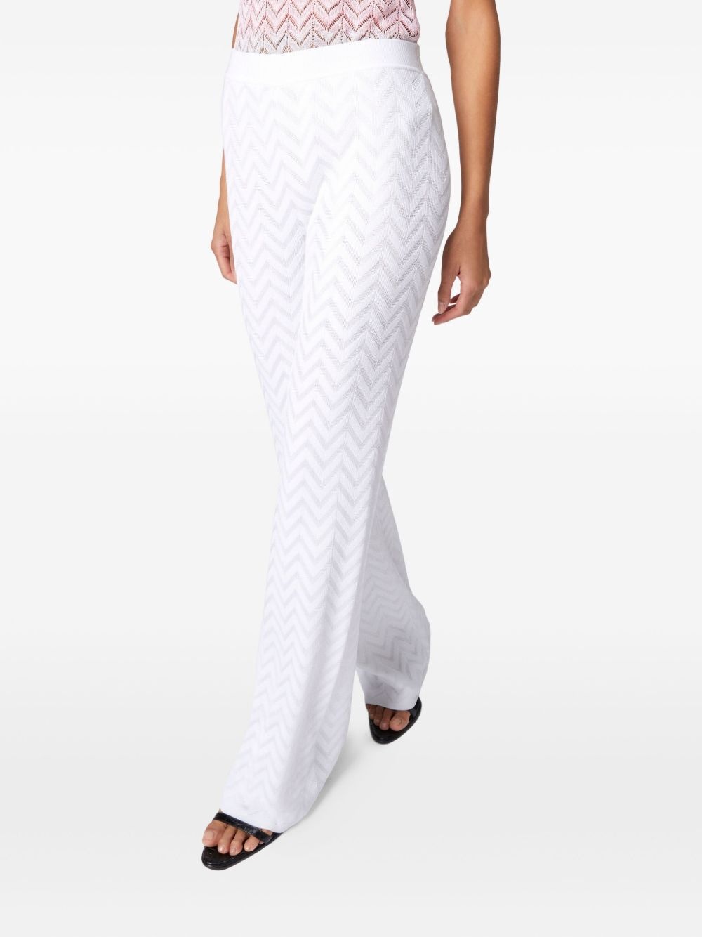 Zigzag-pattern trousers - 4