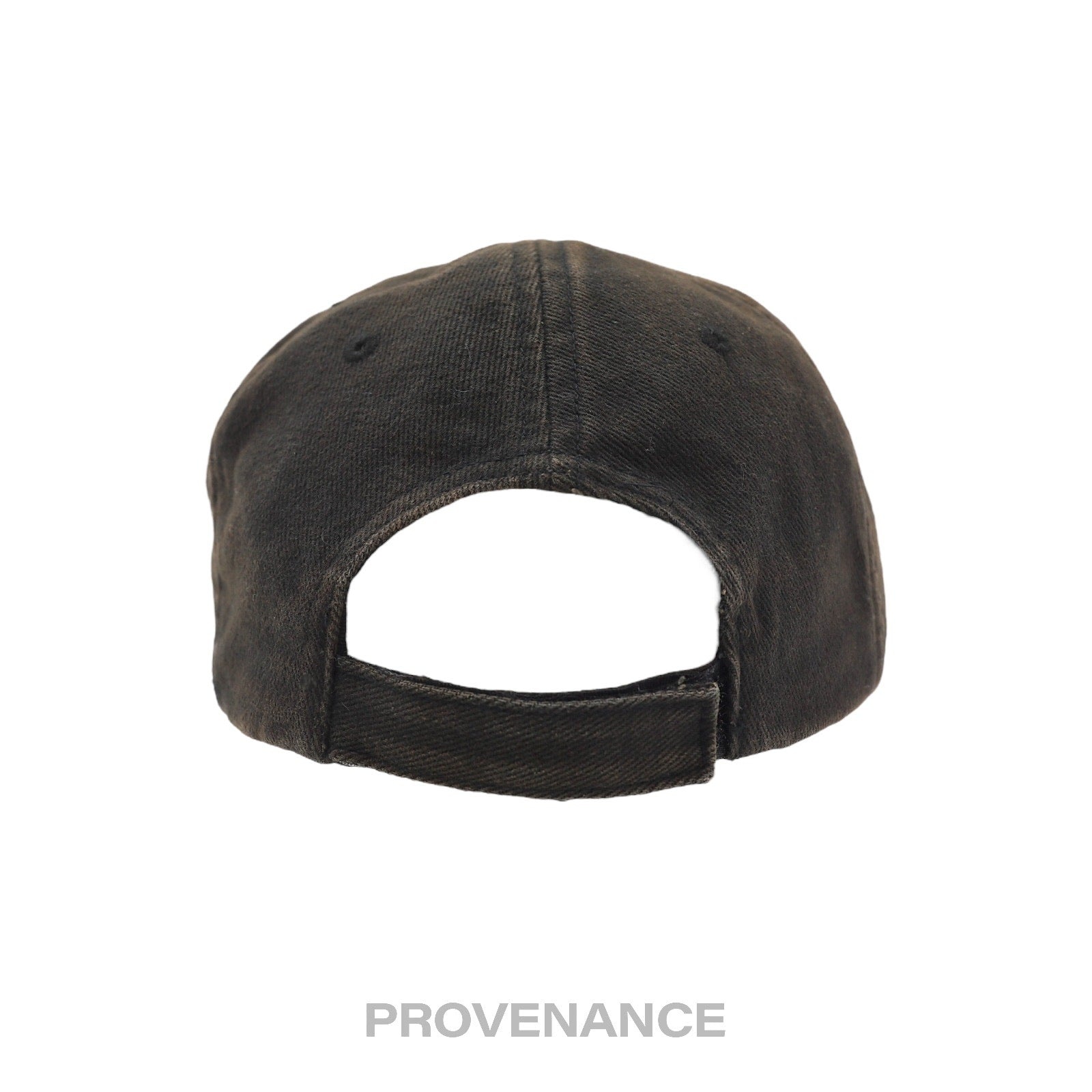 Balenciaga Embroidered Logo Cap - Archetype Washed Black - 6
