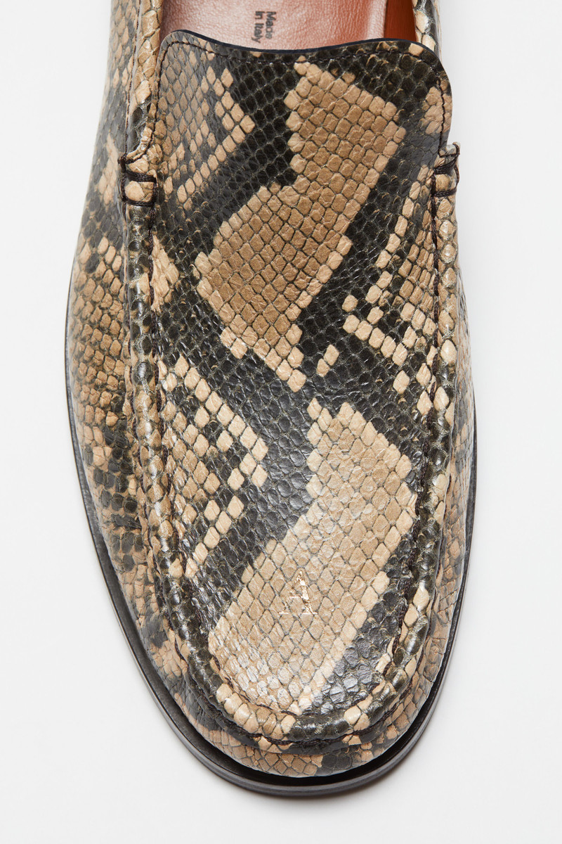 Leather loafers - Beige 3