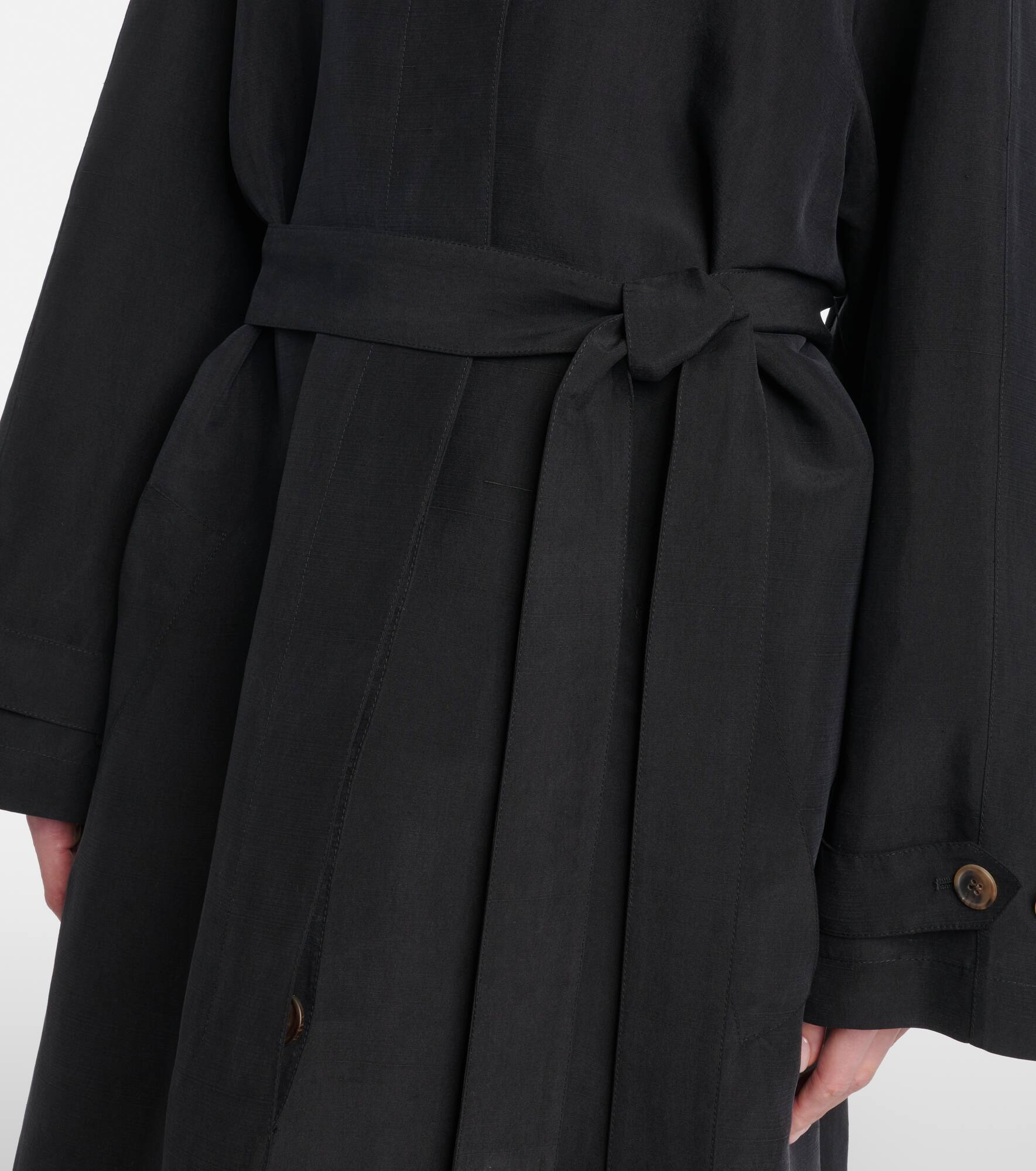 Ryo silk wrap coat - 5