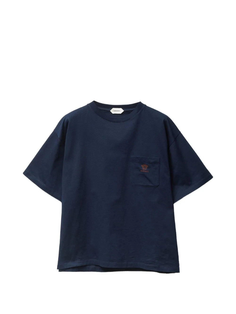 embroidered cotton-jersey T-shirt - 1