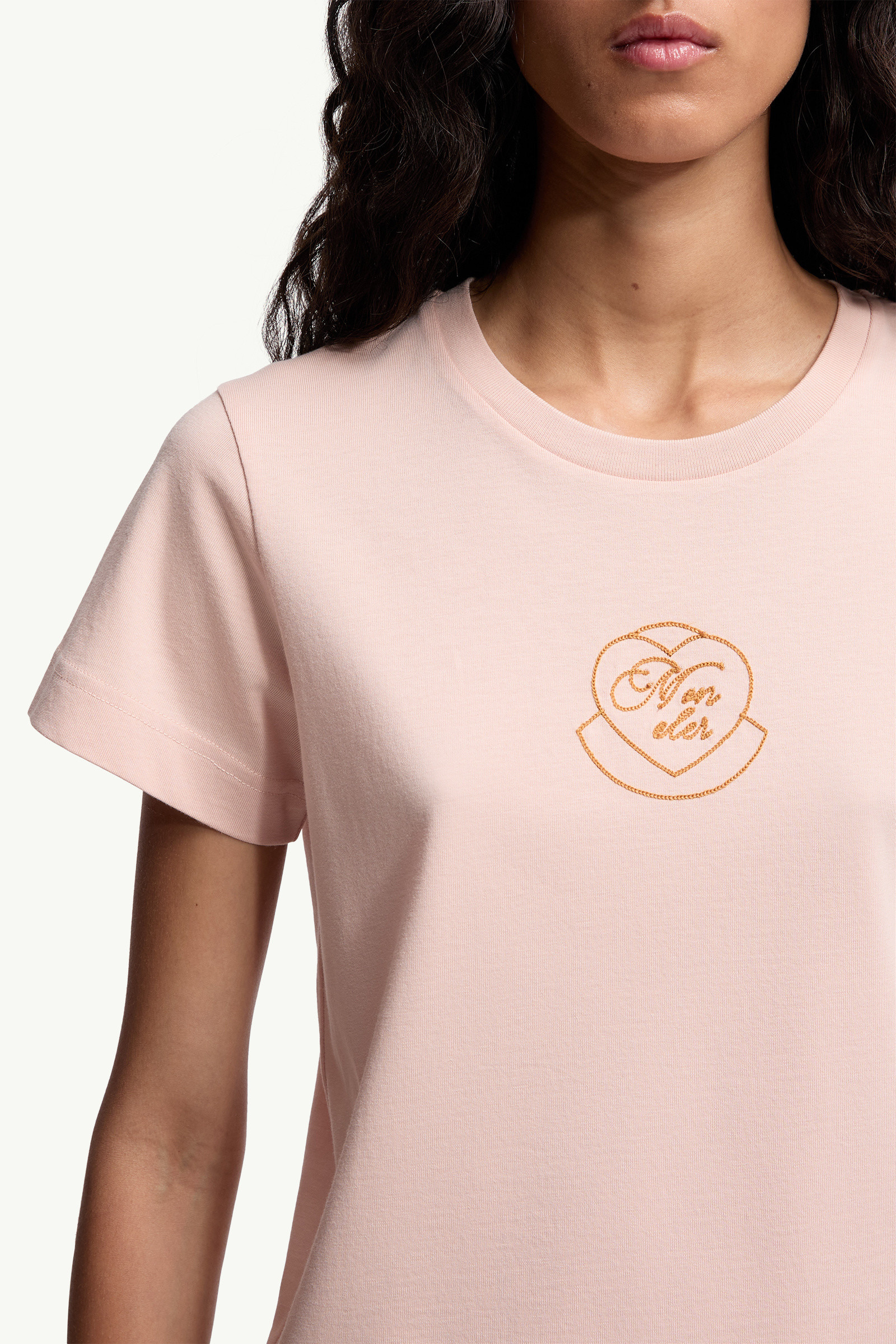 Embroidered Heart Logo Cotton T-Shirt - 6