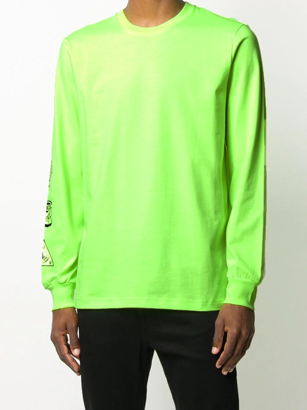 barcode long sleeved T-shirt - 4