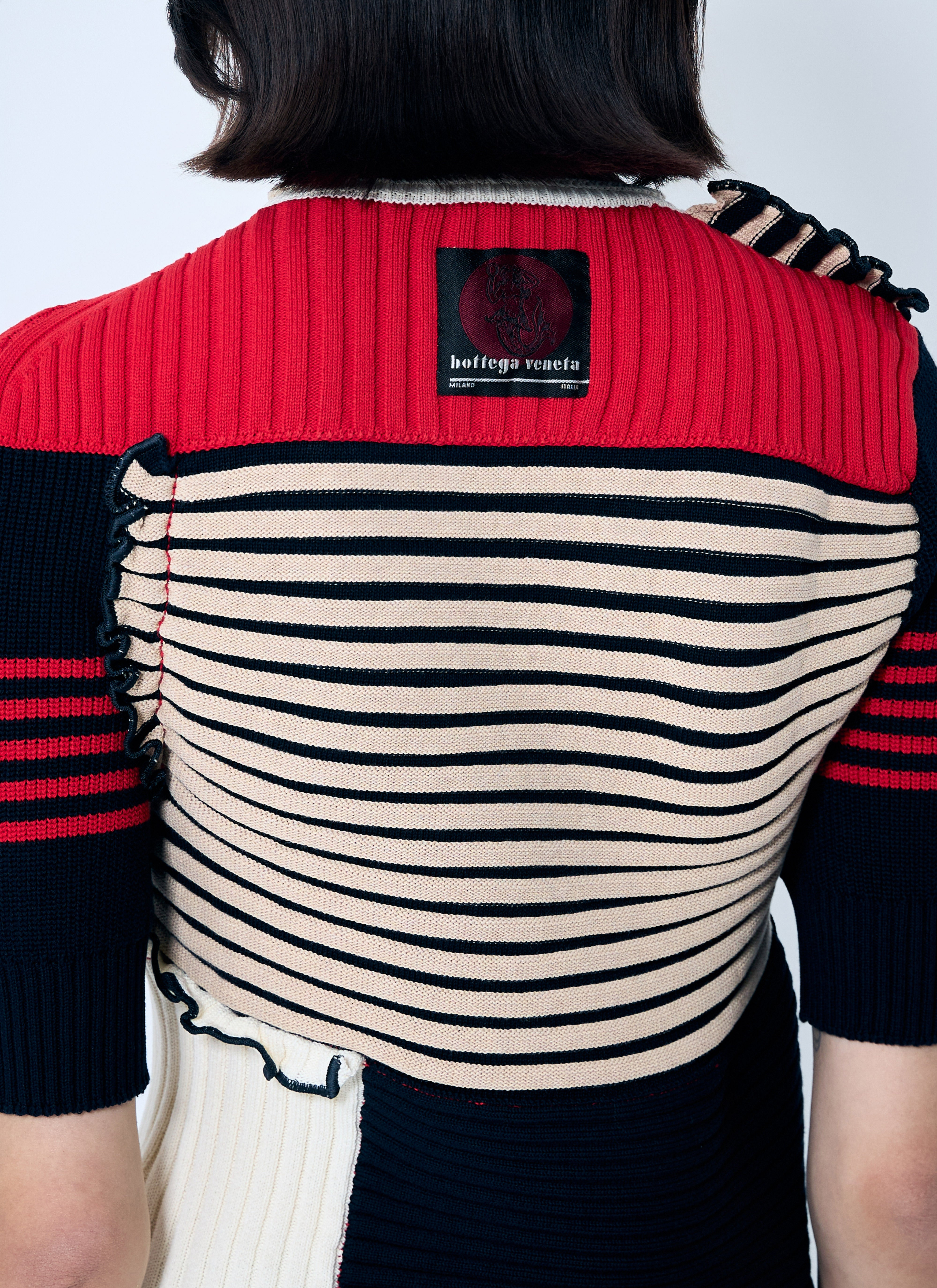 Bottega Veneta Women Rib Patchwork Sweater - 6