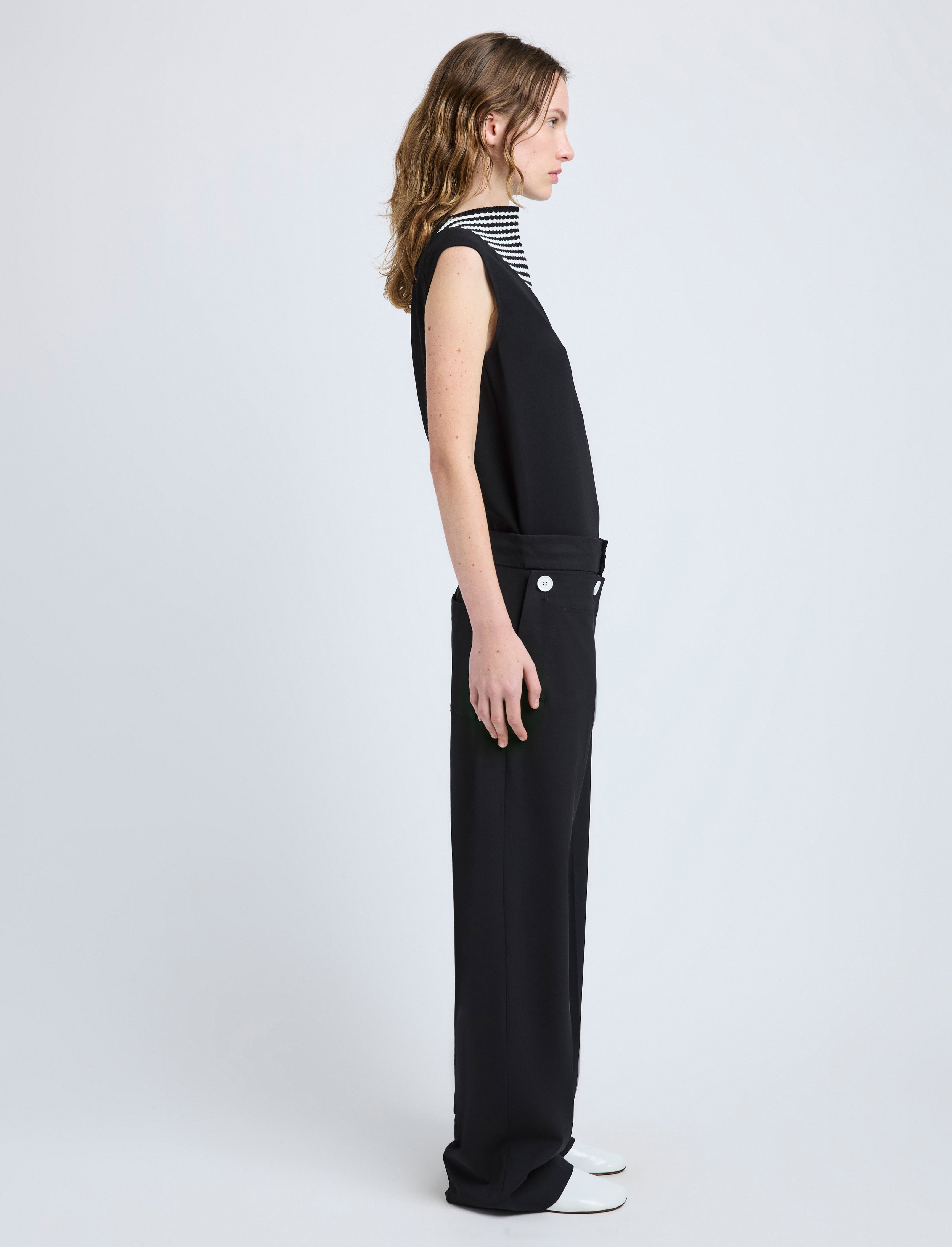 Prescott Top in Matte Viscose Crepe - 4