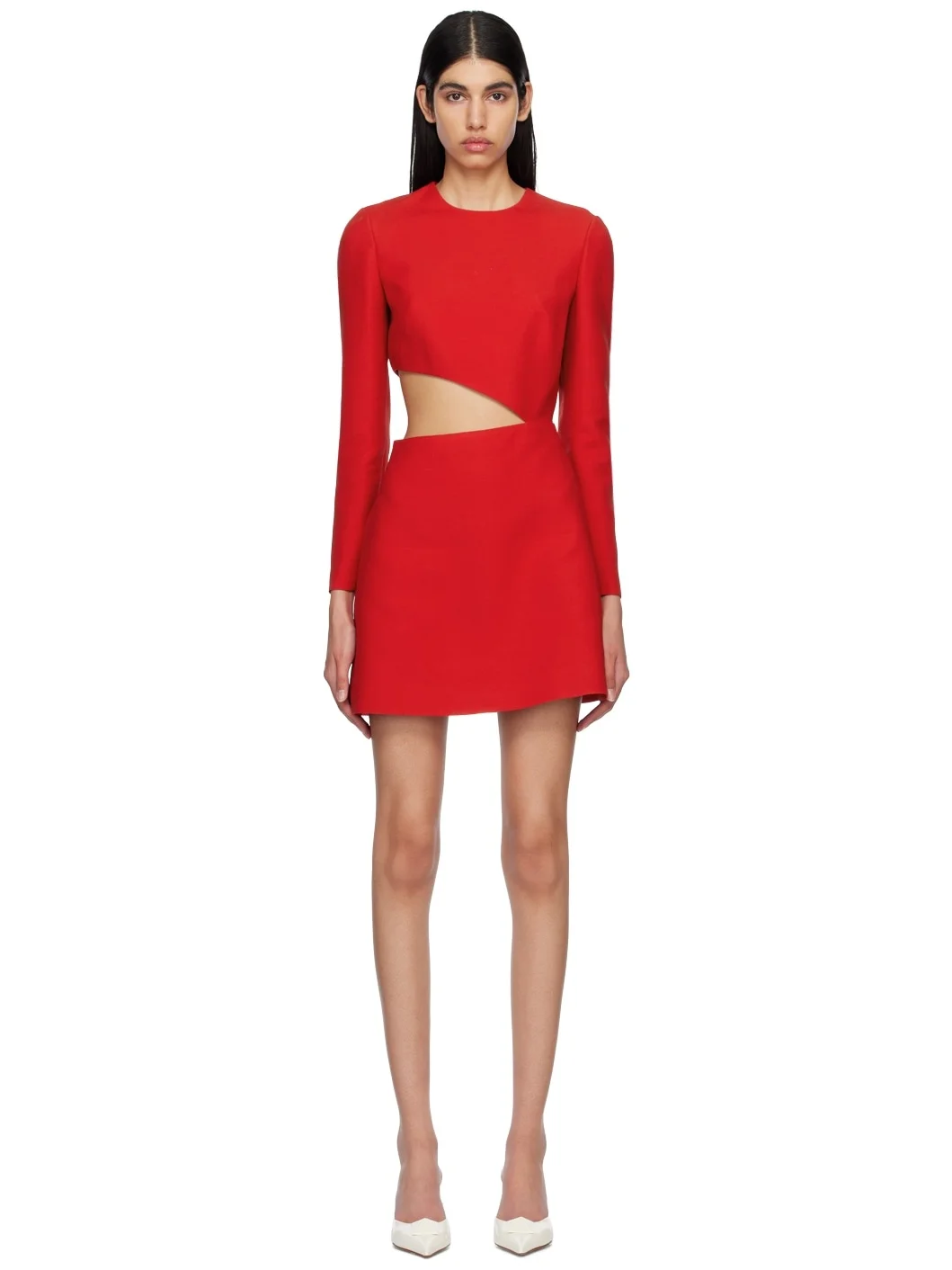 Red Cutout Minidress - 1