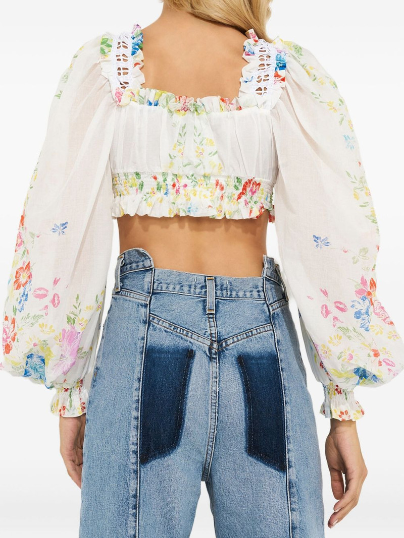 Hince floral square-neck top 4