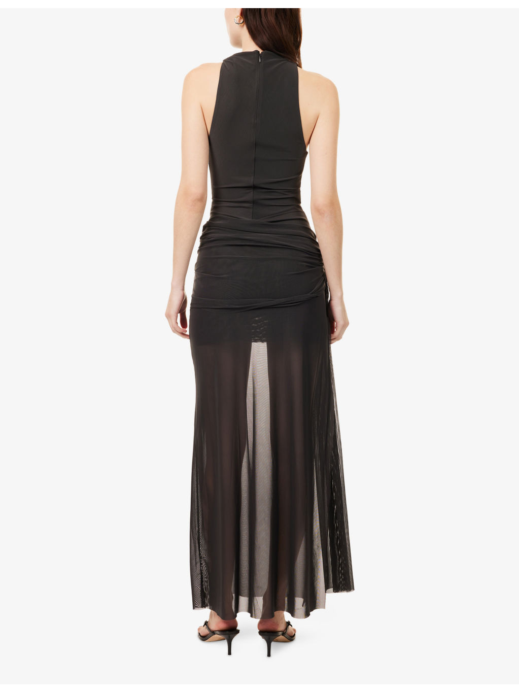 Blaine Drape Stretch-Woven Maxi Dress - 4