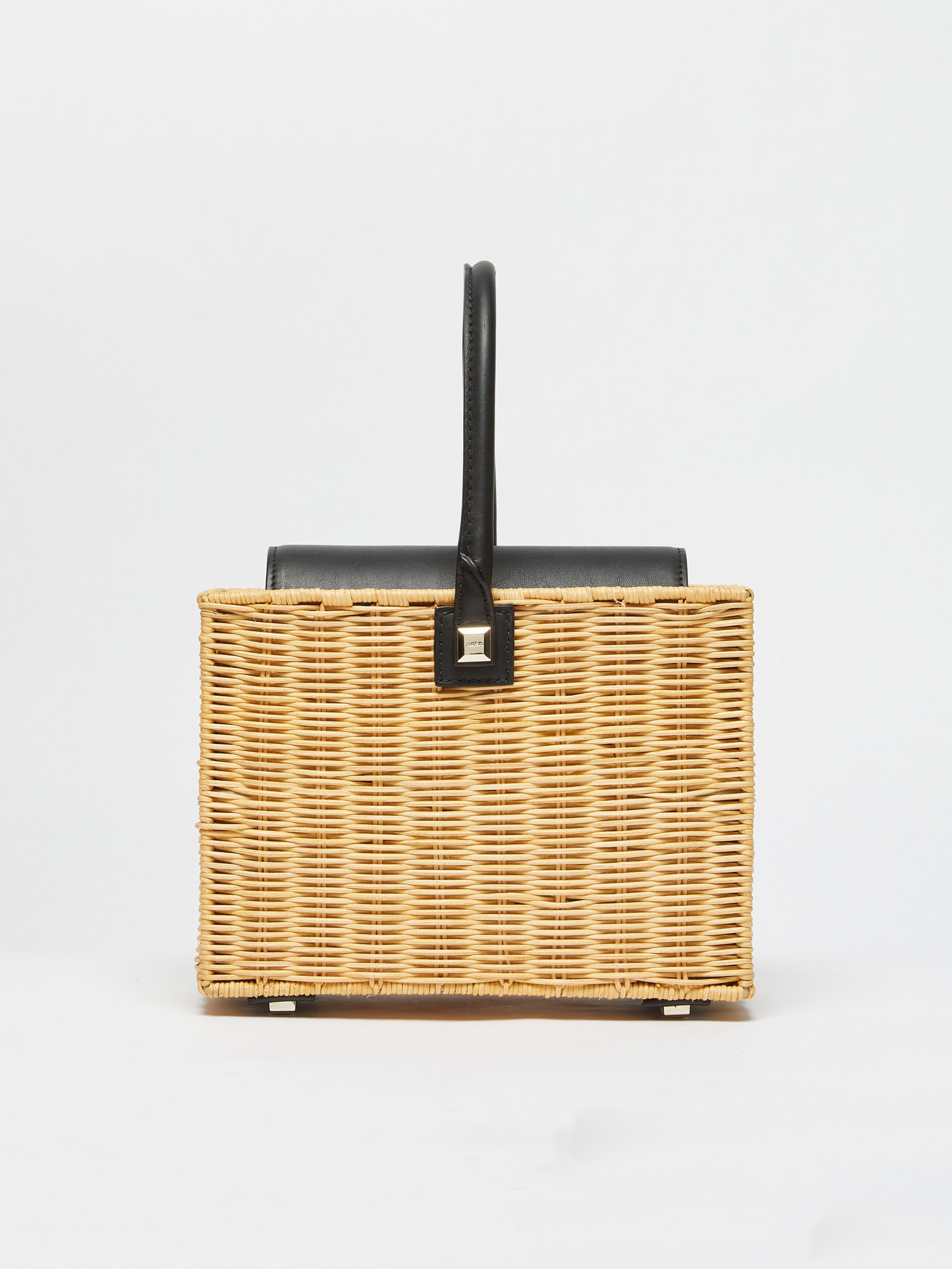 CESTOSWICKER Rattan and leather basket - 3