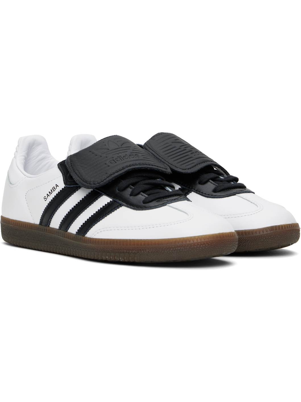 White & Black Samba LT Sneakers - 4