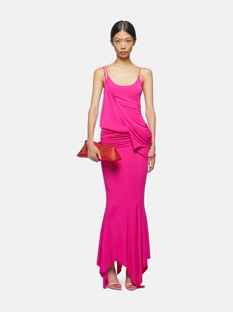 THE ATTICO FUCHSIA MIDI DRESS outlook