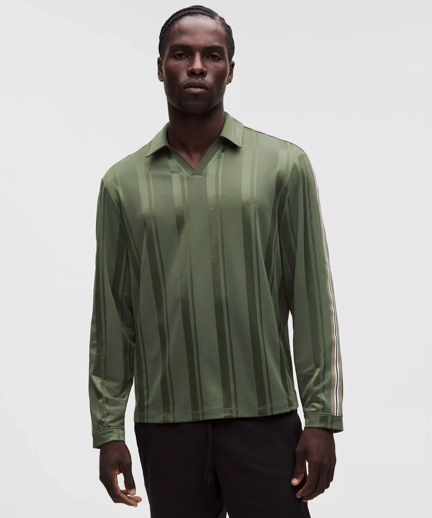 Knit Stripe Rugby Shirt - 1
