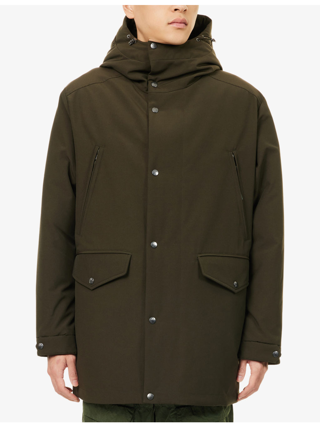 Livradois Logo-Patch Down Parka Jacket - 3