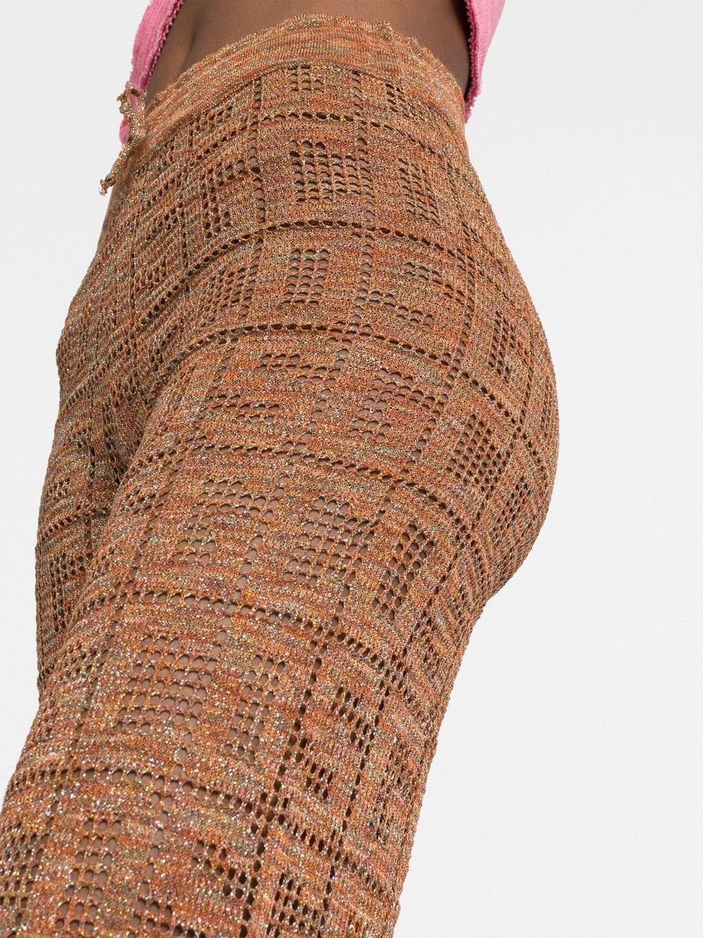 crochet high-waisted trousers - 3