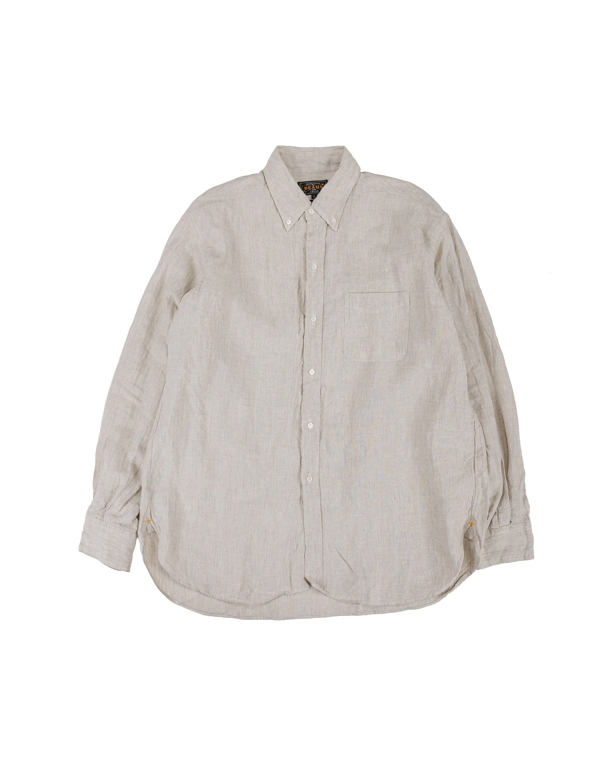 B.D. Classic Fit Linen Chambray Natural - 1