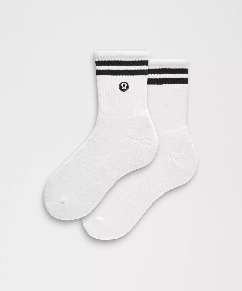Unisex Daily Essential Quarter Socks *Stripe 1