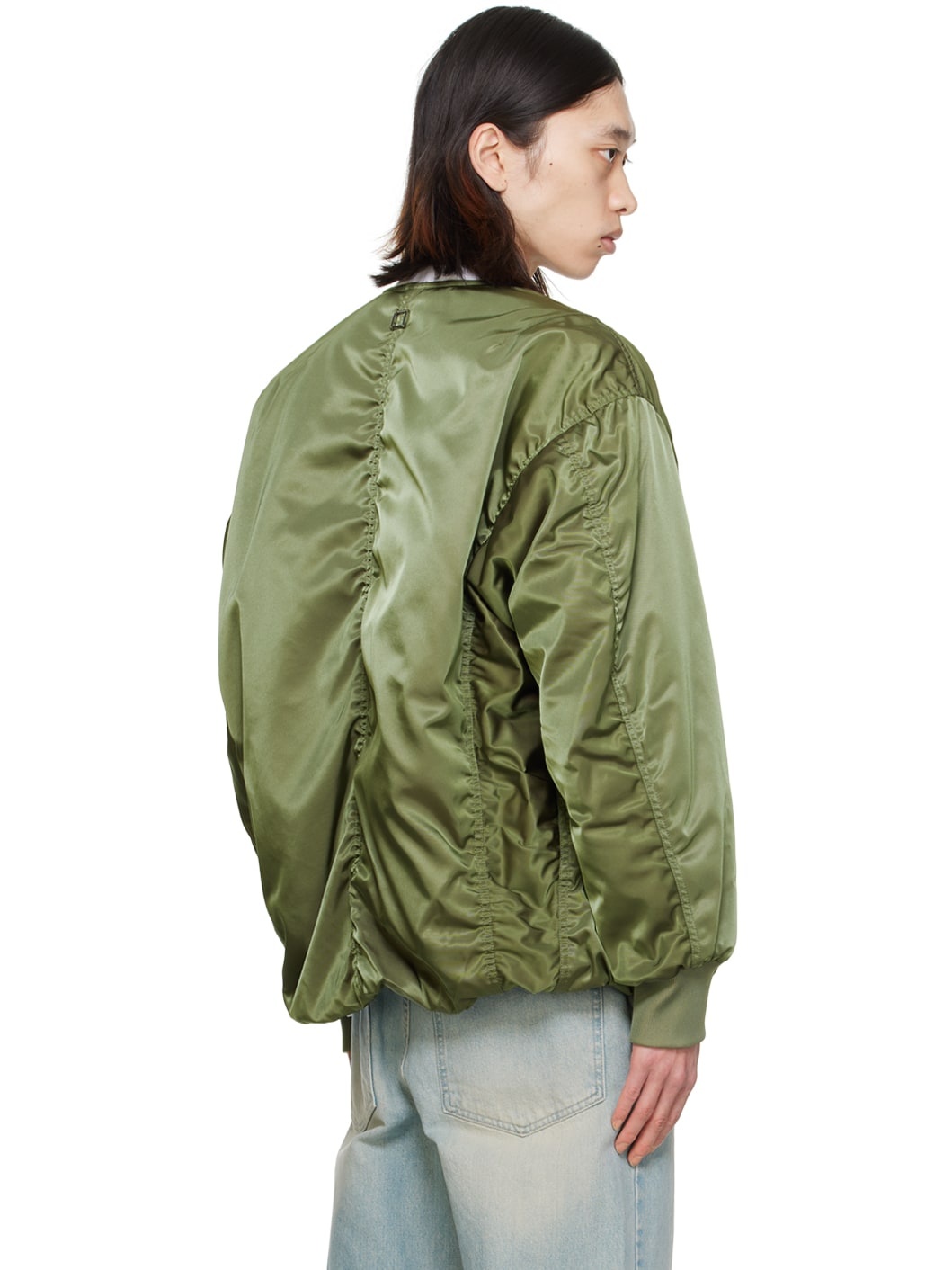 Khaki MA-1 Reversible Bomber Jacket - 3