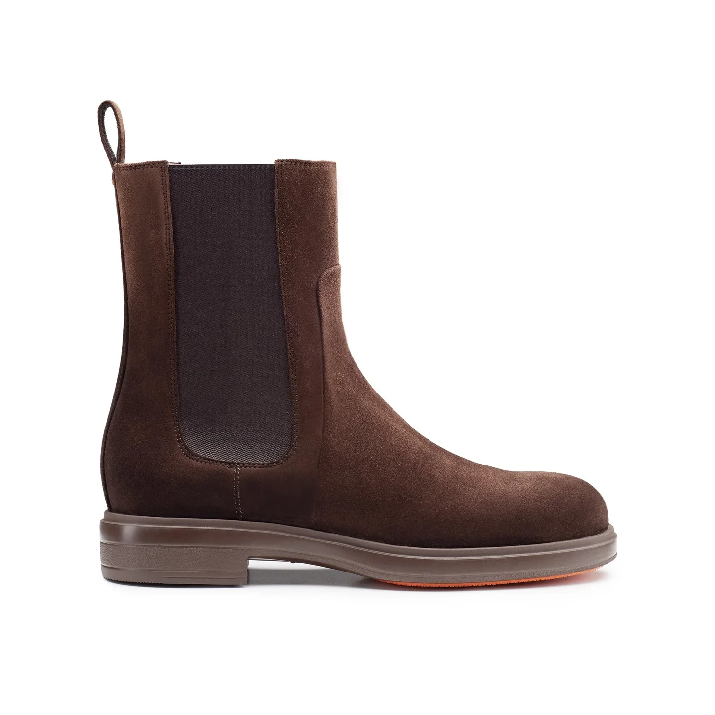Women's dark brown suede Chelsea boot - 1