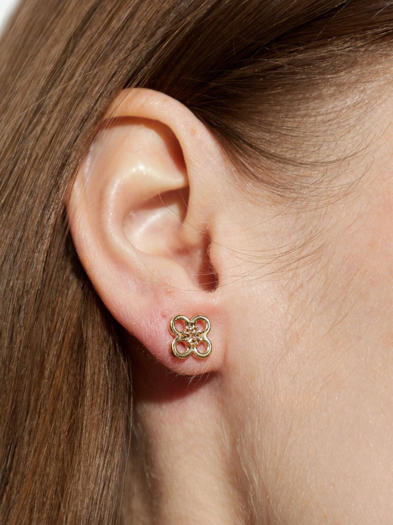 clover-logo earrings and bracelet set 3