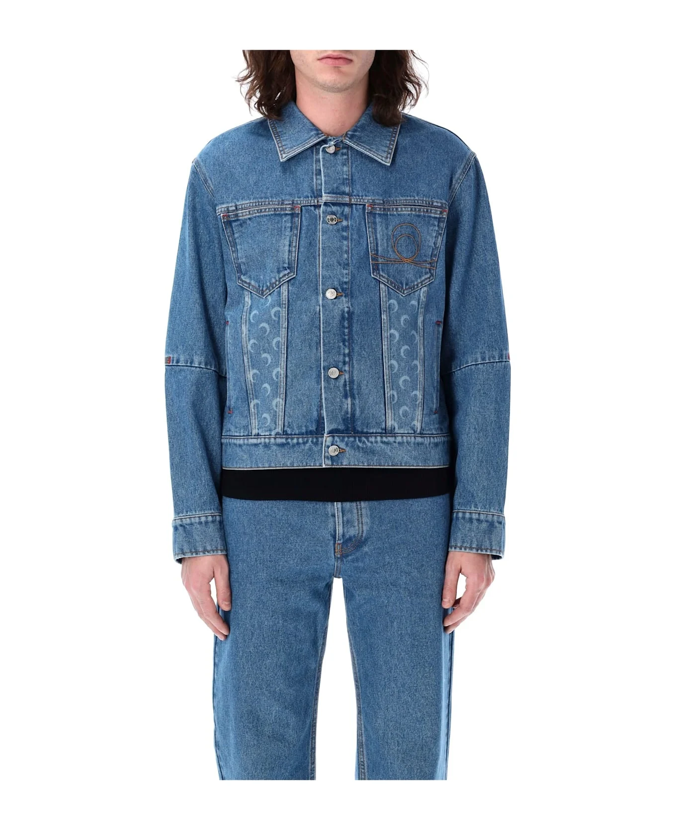 Moon Laser Denim Trucker Jacket - 1