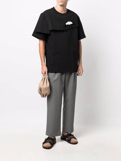 FENG CHEN WANG layered asymmetric cotton T-shirt outlook