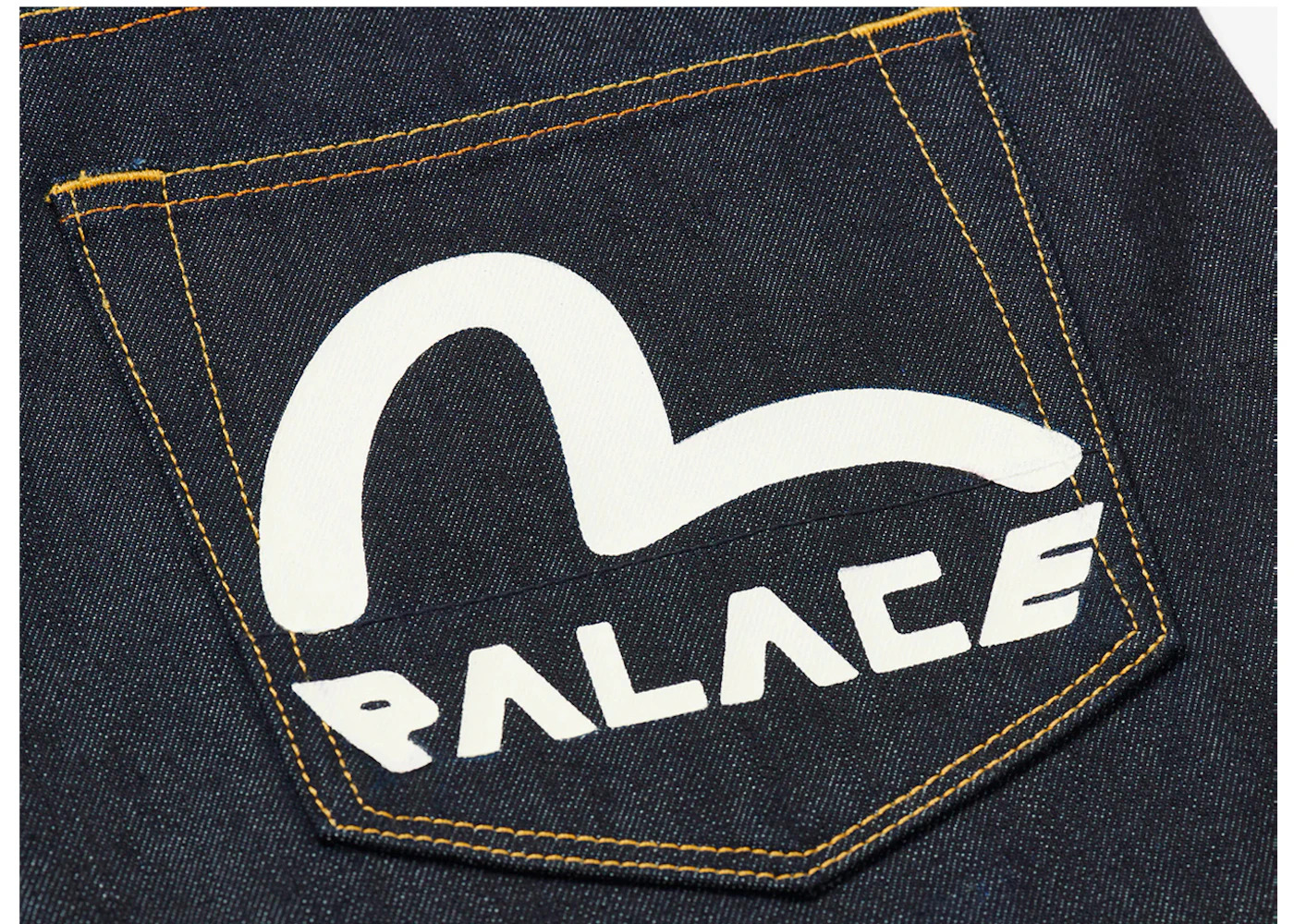 Palace x Evisu Long Denim Short Raw - 3