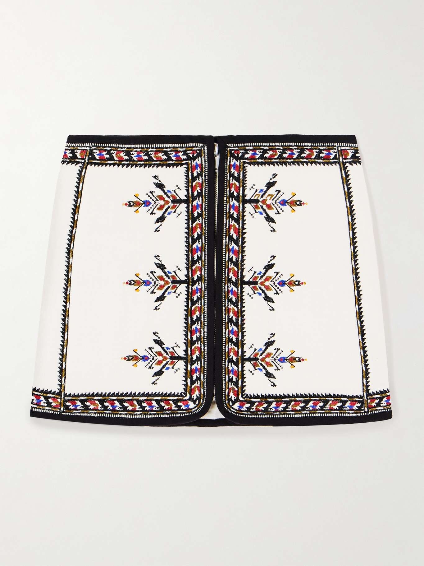 ミニスカート ISABEL MARANT ETOILE White viscose blend Zeria mini skirt Isabel Marant Étoile Zeria embroidered woven mini skirt Ecru
