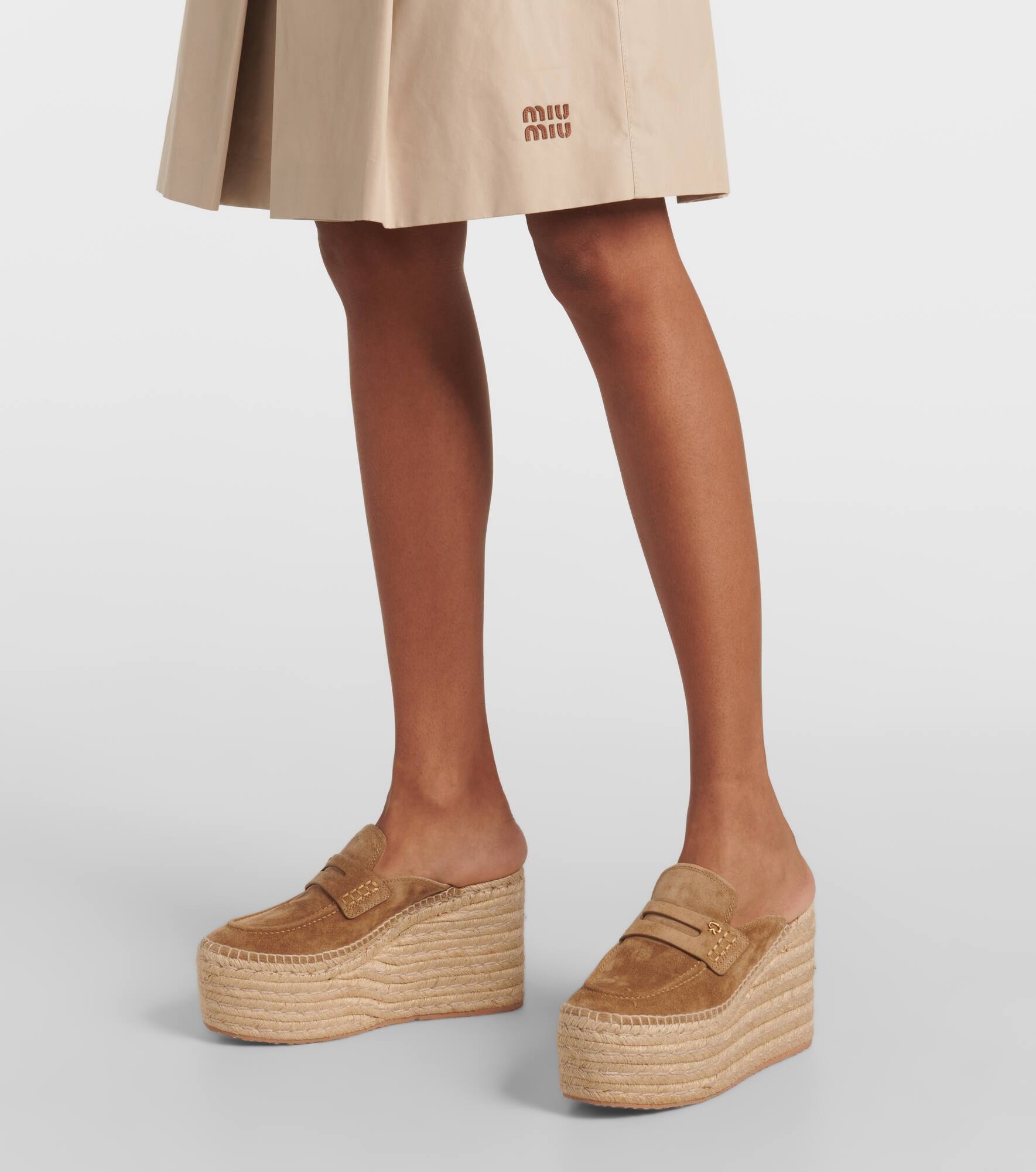 Suede espadrille wedges - 4