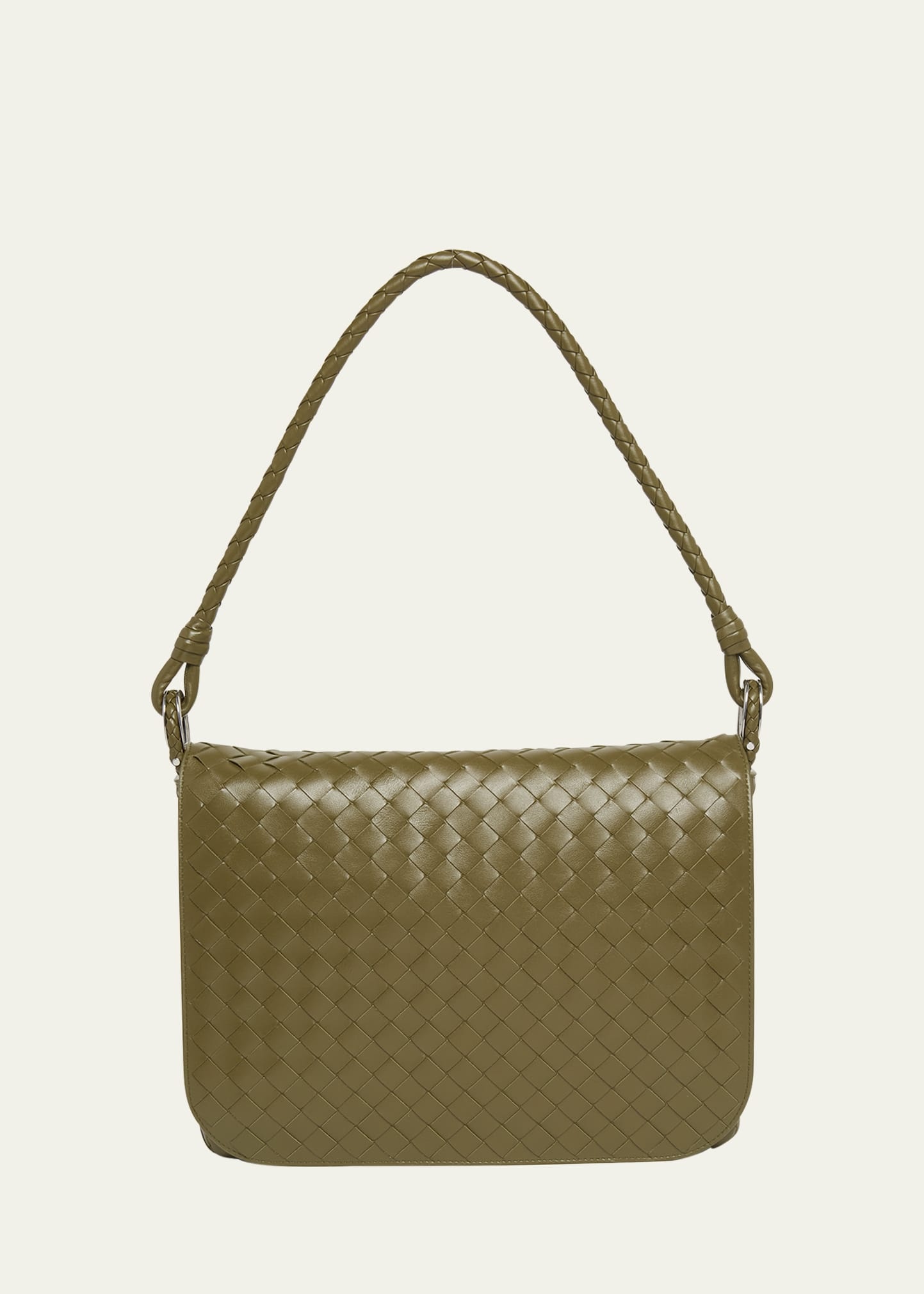 Men's Swing Small Intrecciato Leather Crossbody Bag - 1