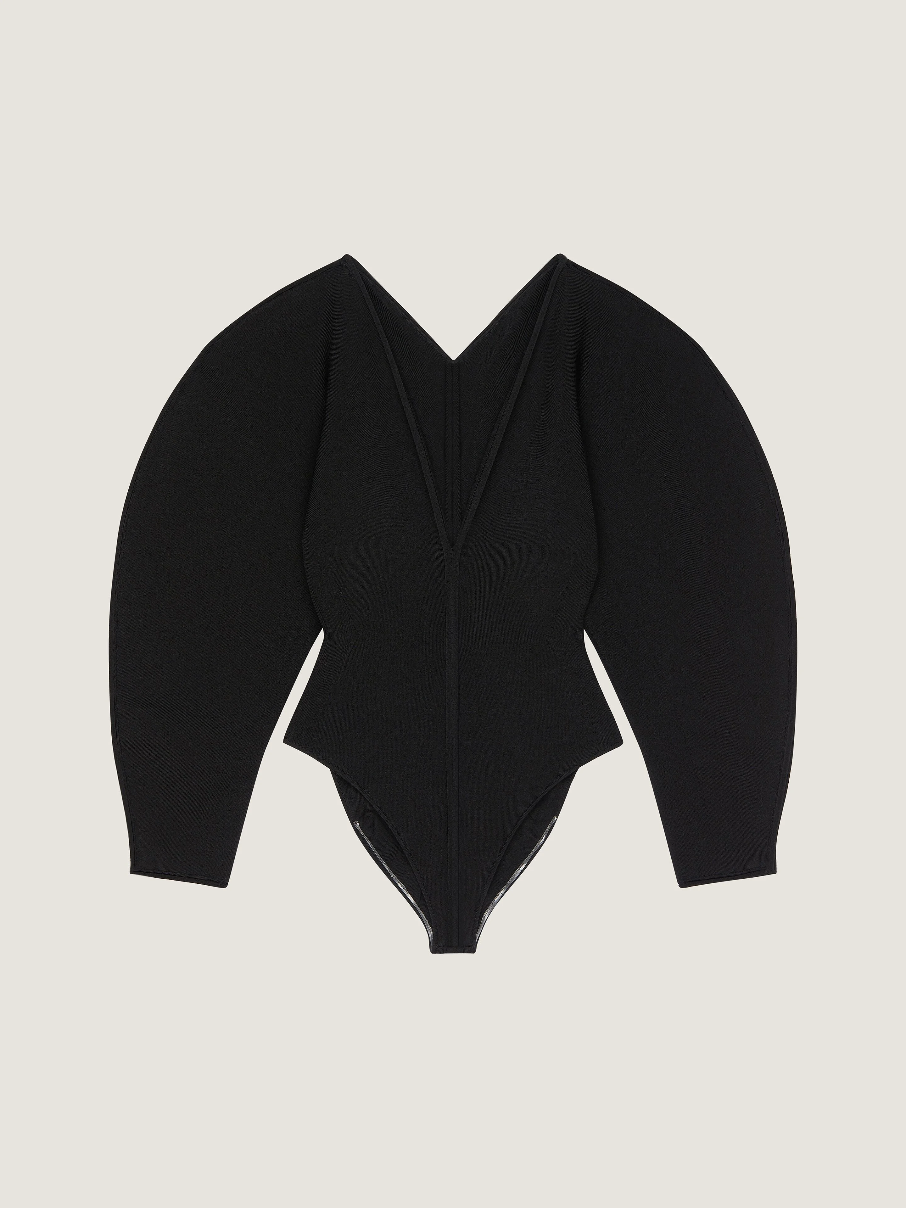 COCOON BODYSUIT IN ENGINEERED KNIT - 1