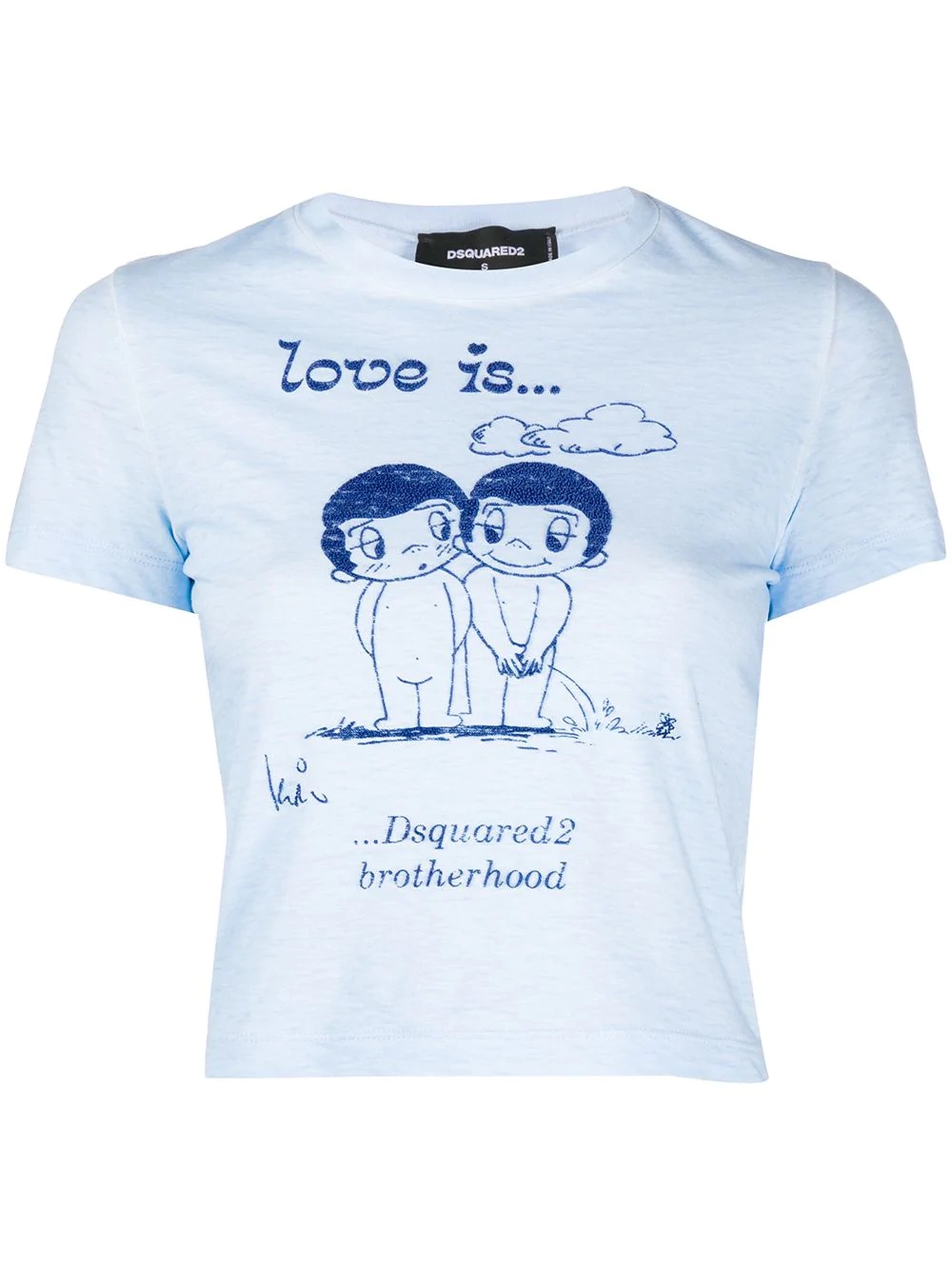 Love Is print T-shirt - 1