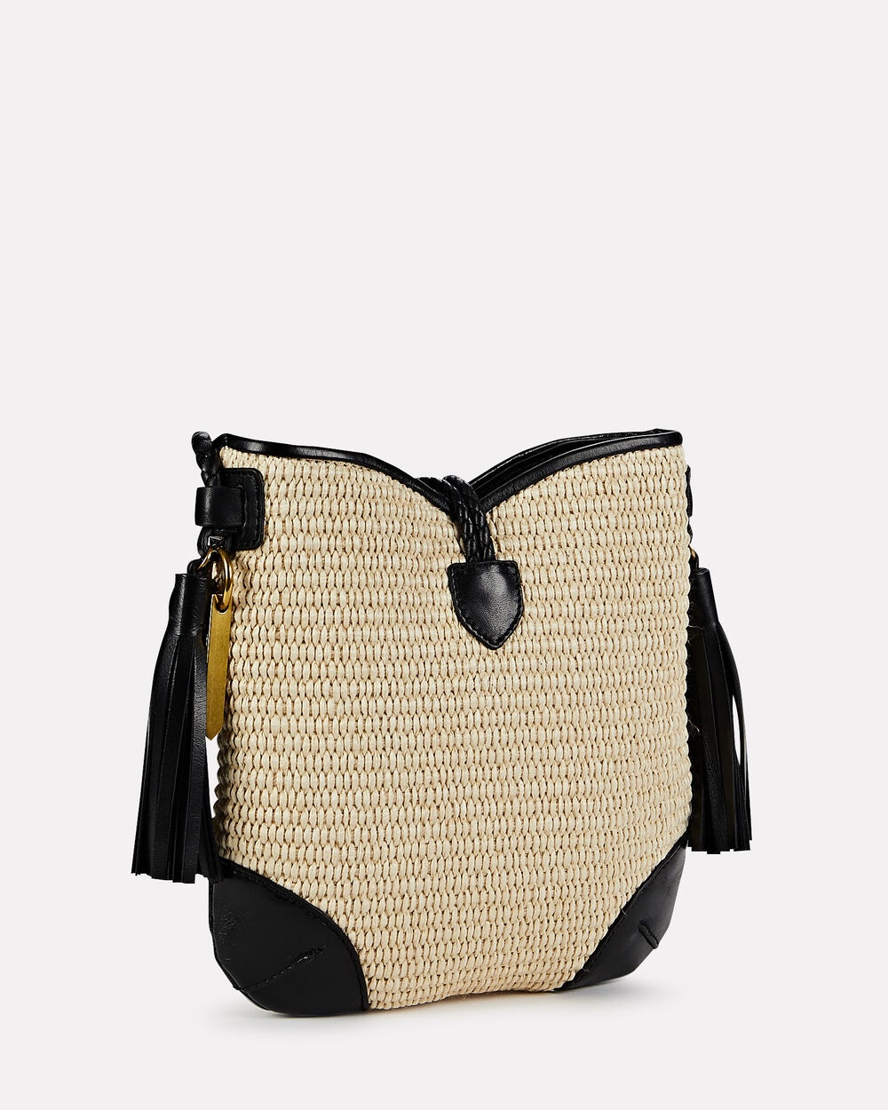 Taggy Small Raffia Shoulder Bag - 3