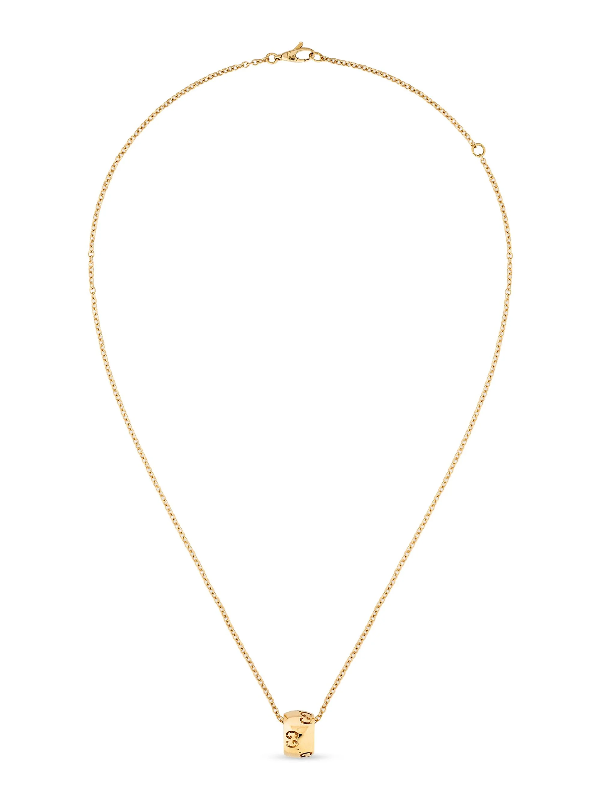 Women's Icon GG 18K Yellow Gold Pendant Necklace - Gold - 1