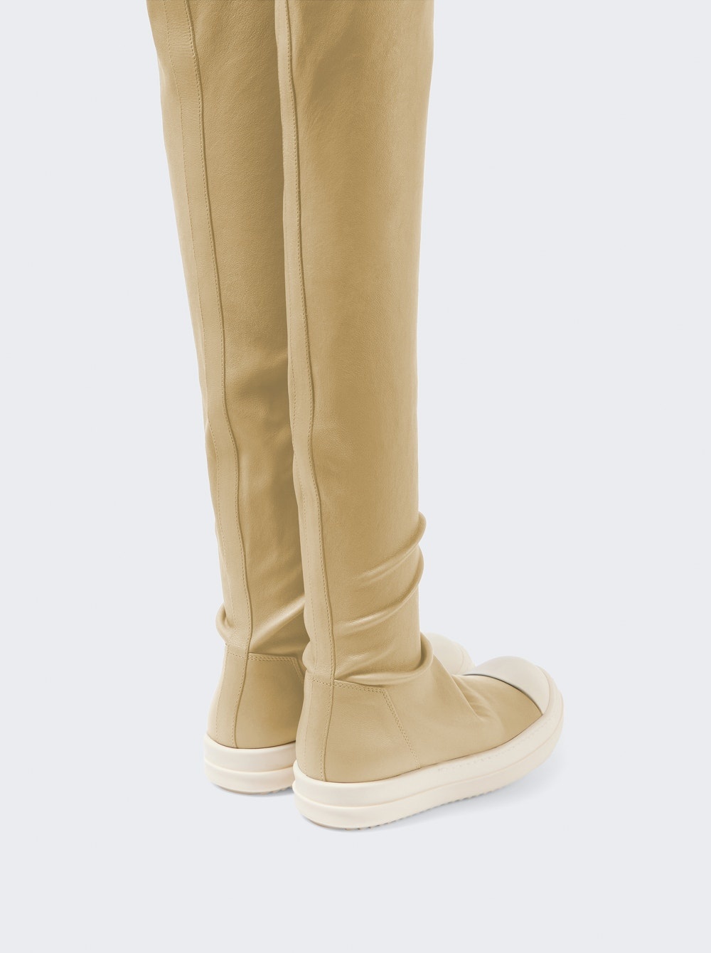 High Sock Denim Sneaks Parchment And Milk - 2