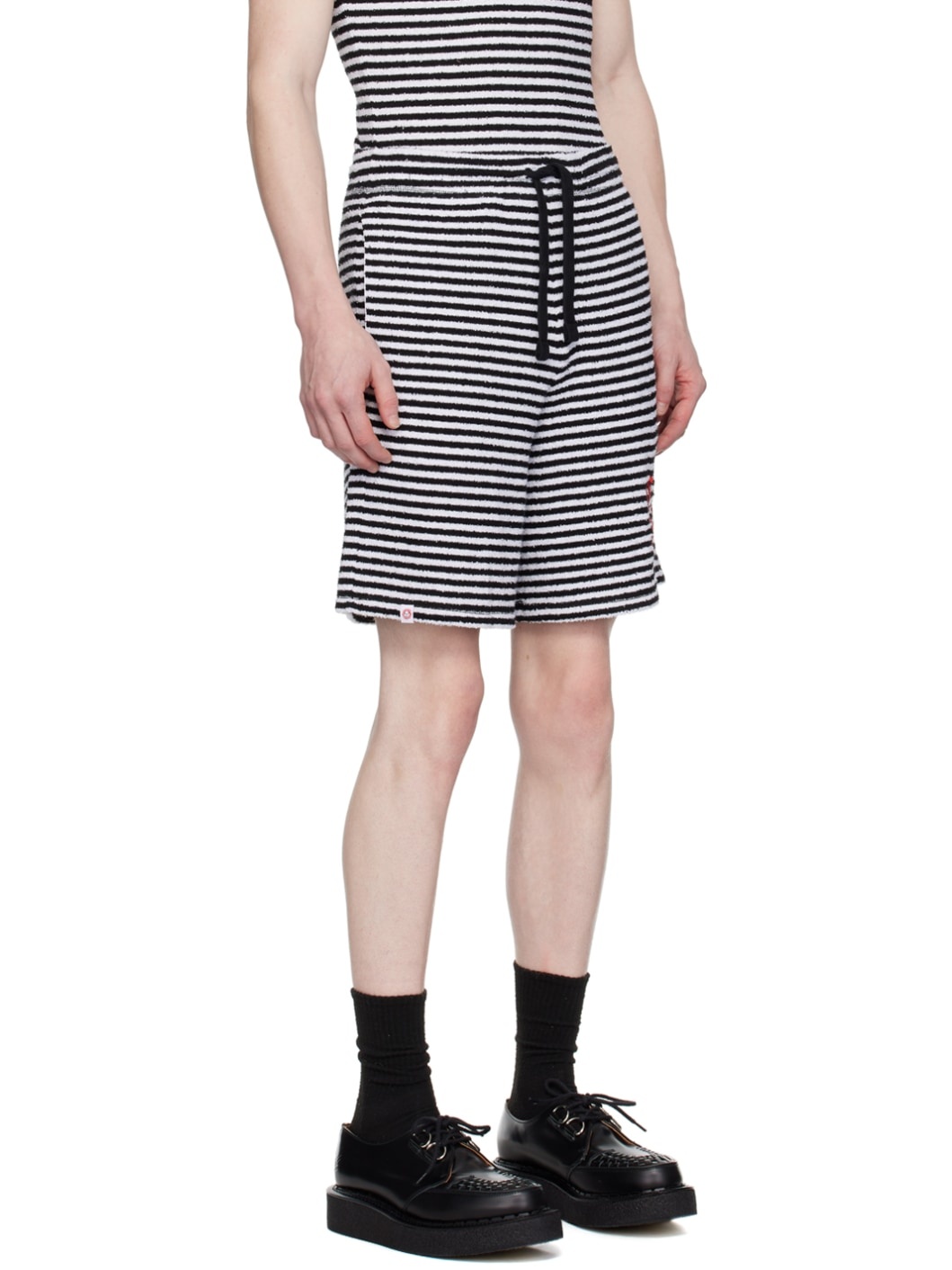 Black & White College Shorts - 2