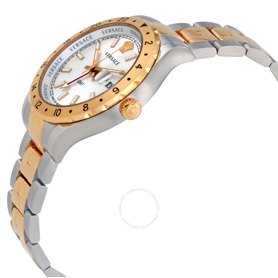 Versace Hellenyium GMT Silver Dial Men's Watch V1103 0015 - 2