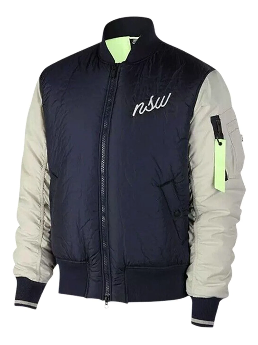 embroidered-logo bomber jacket - 1