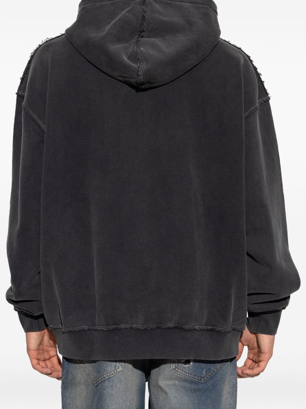face-print studded hoodie - 4