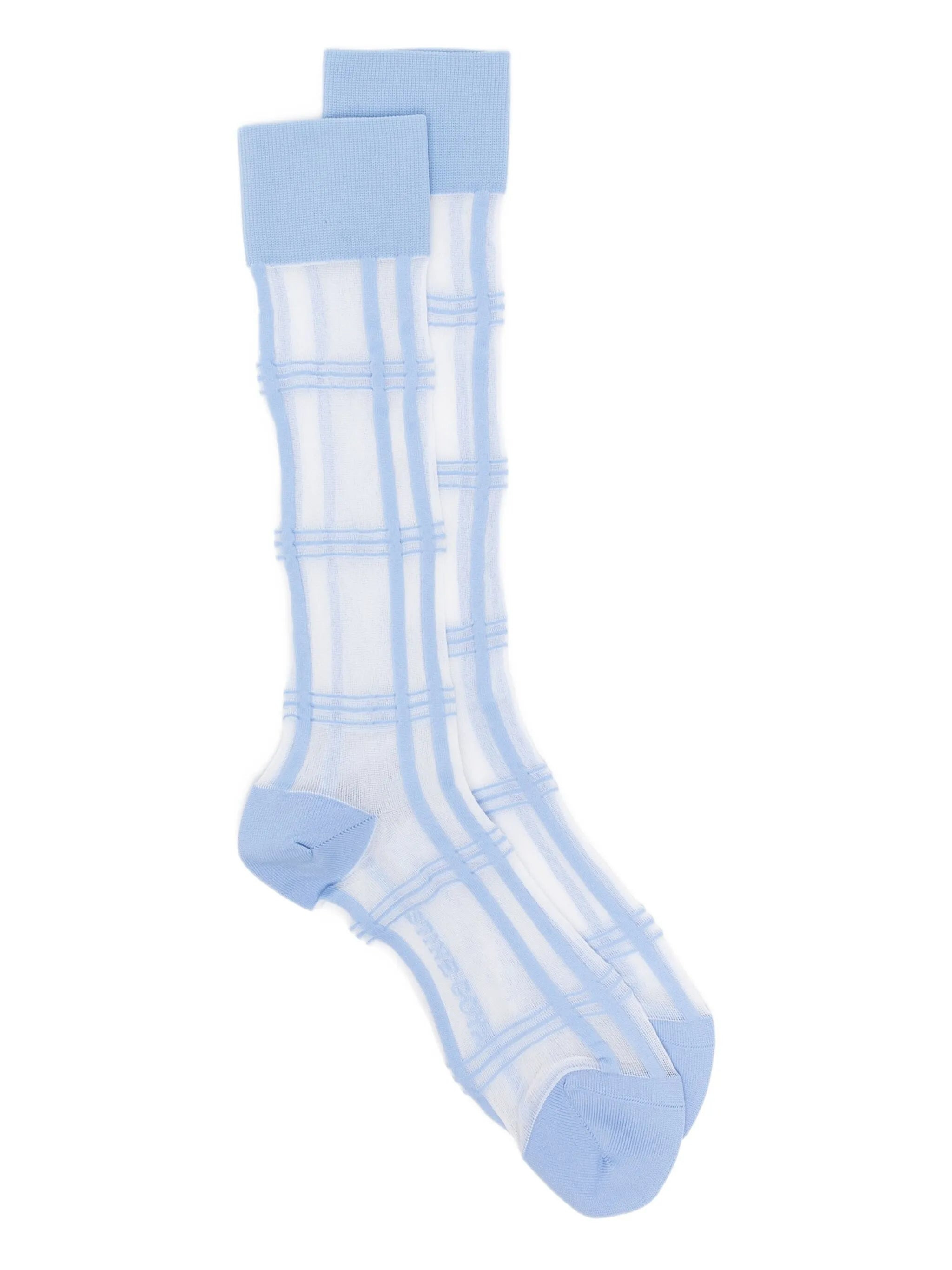 Stine Goya Checked Sheer Socks - 1