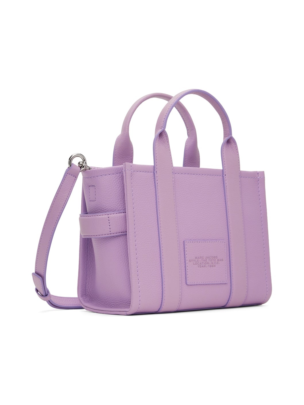 Purple 'The Leather Small' Tote - 3