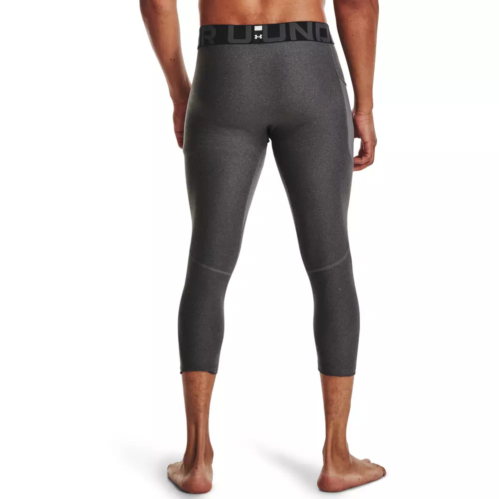 Men's Grey HeatGear Armour Â¾ Leggings - 2