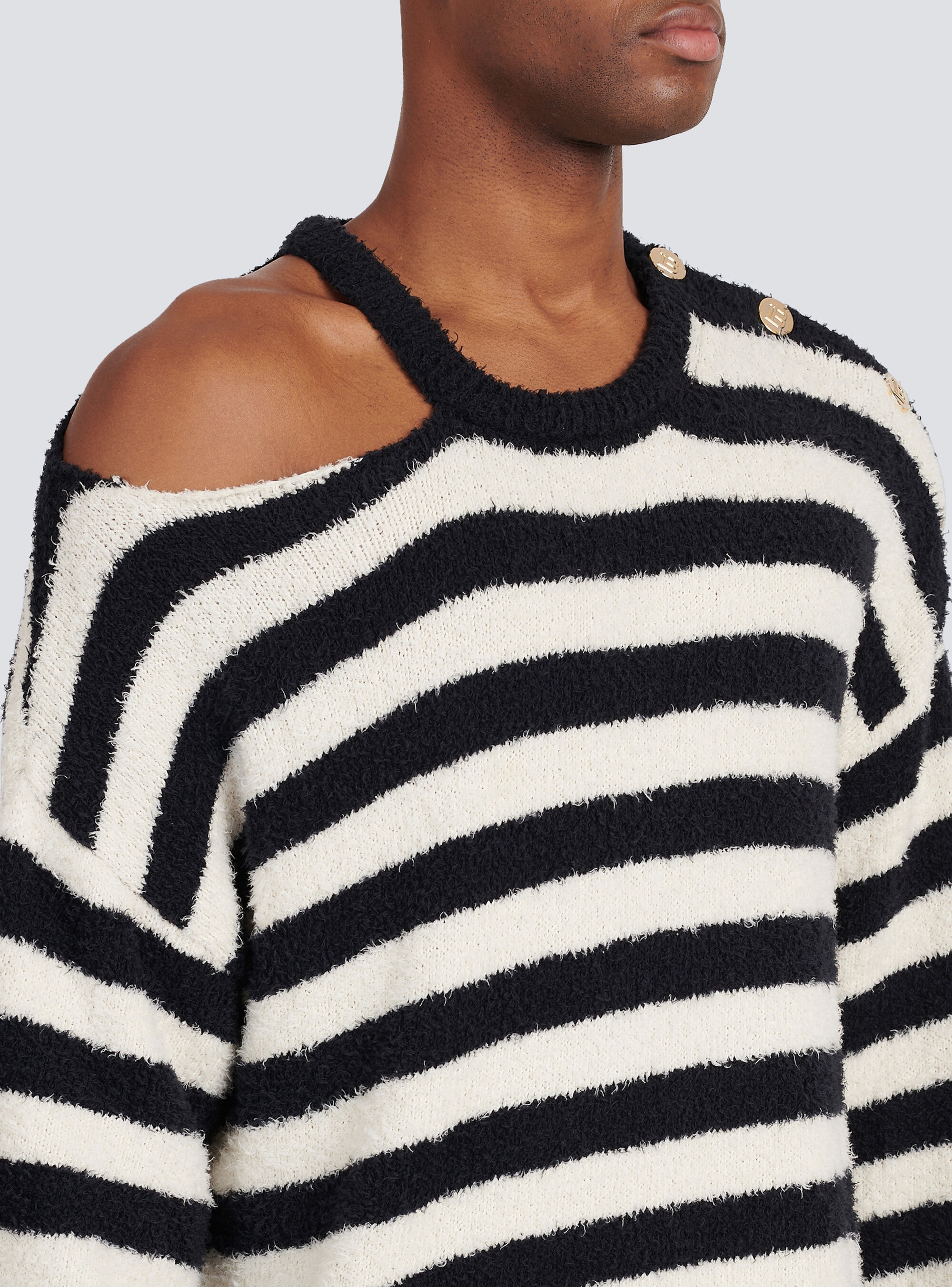 Striped cotton sweater - 7
