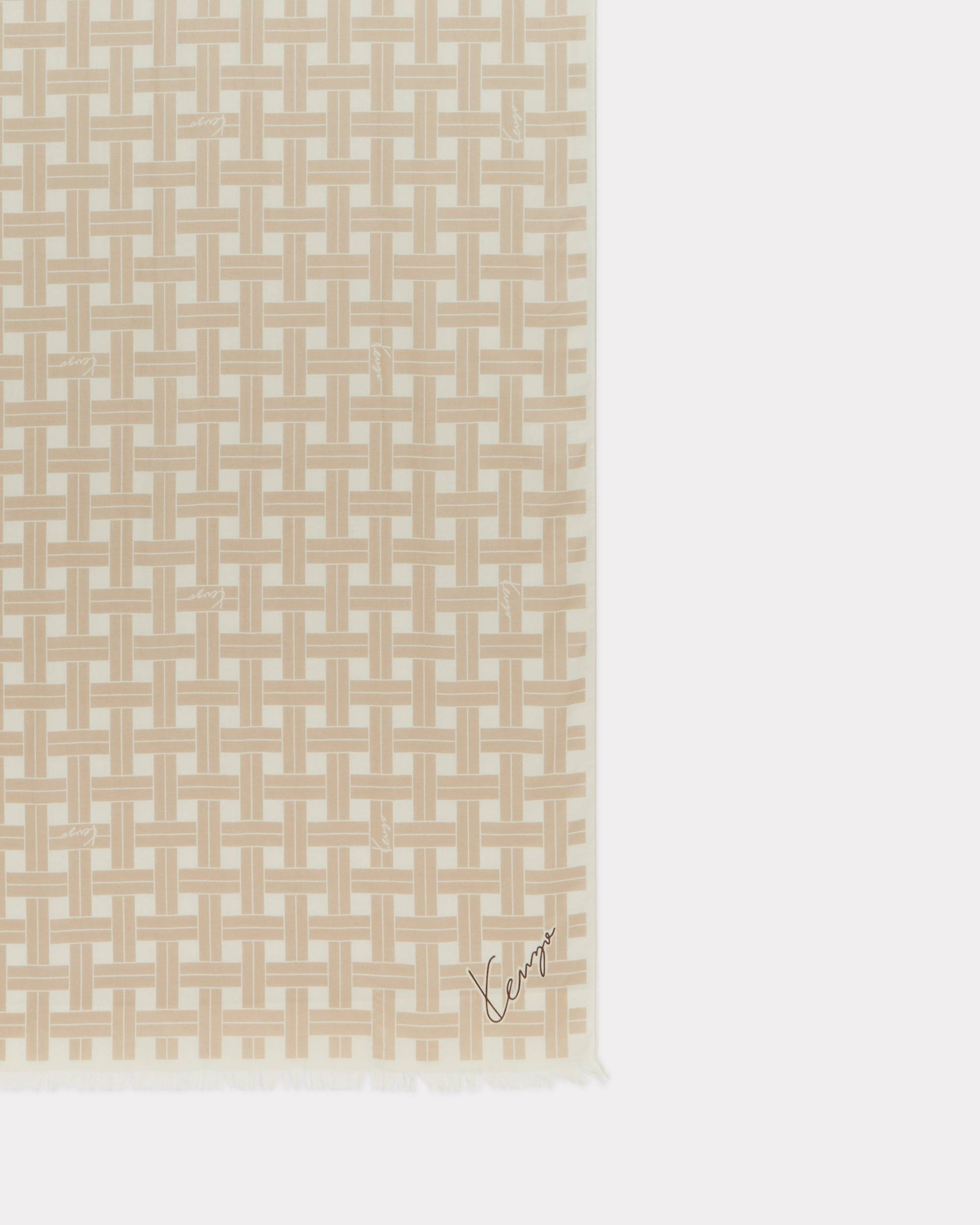 'KENZO Weave' cotton stole - 2