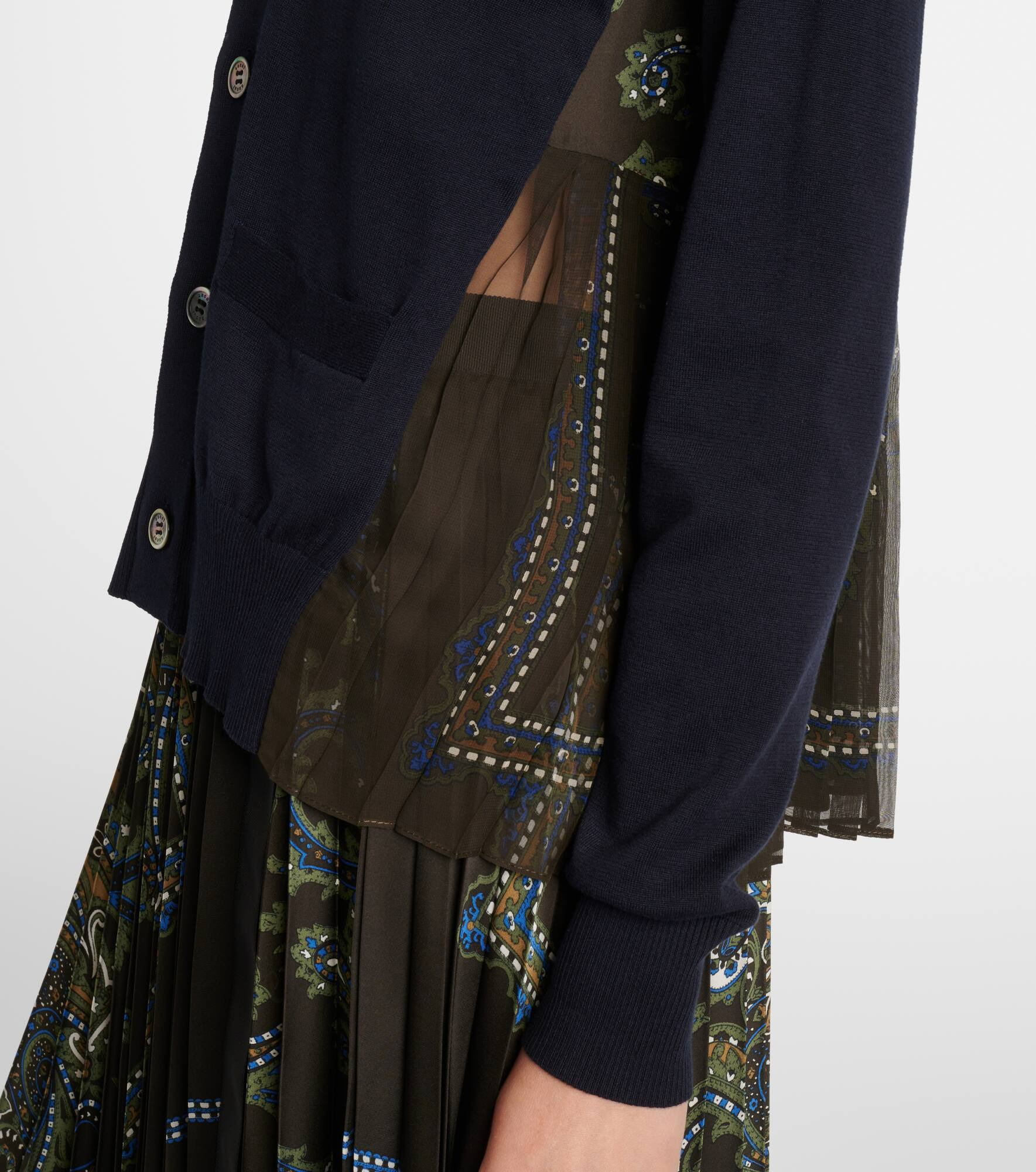 Paneled cardigan - 5