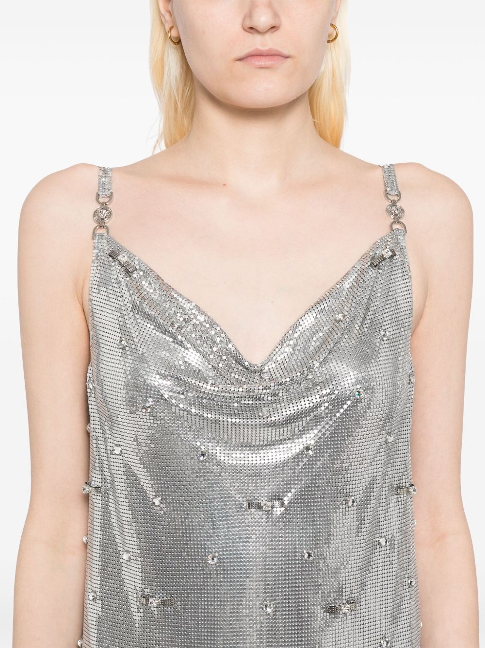 aluminum metal mesh dress - 5