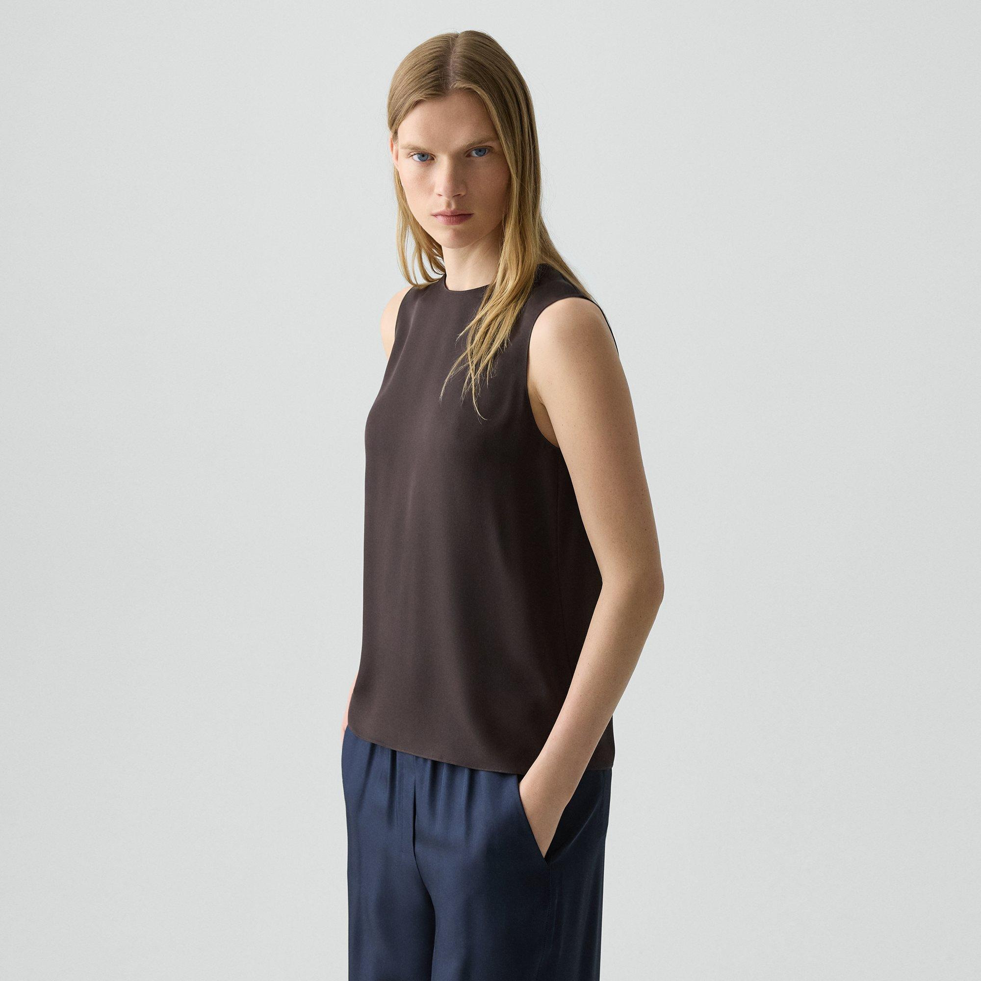Shell Top in Silk Georgette - 3